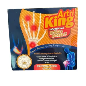 Artri King Natural Antioxidant Dietary Supplement with Glucosamine Chondroitin Collagen Vitamin C Turmeric Nettle Omega 3 & MSM for Healthcare and Edible Fitness