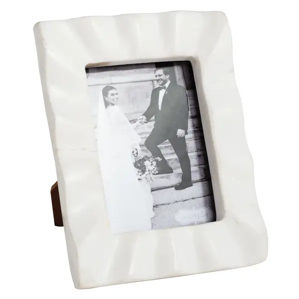 RECTANGLE RUFFLED MARBLE FRAME