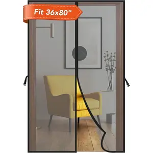 Screen Door- Fit up to 36 x 80" Door. Heavy-Duty Screen Door Mesh with Door Screen  Closure. Pet and  Friendly Patio Screen Mesh, Easy to Install