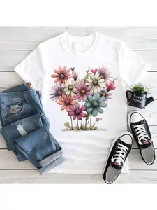 Funny 100% Cotton T-Shirt Compatible for Men & Women - Humorous Black & White Print Round Neck Casual Shirt, Soft Breathable Fabric for Year-Round Wear, Perfect for Gardening, Halloween, Christmas Gifts & Birthday Outfits (Unisex)