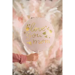 14" Love You Mom Mylar Balloon