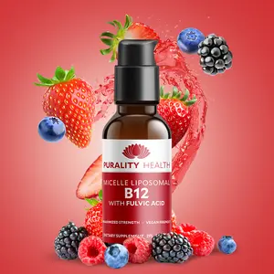 Purality Health Micelle Liposomal Liquid B12 Vitamin Supplement for Cognitive Function and Energy Levels - Fitness, Healthcare Dietary Edible
