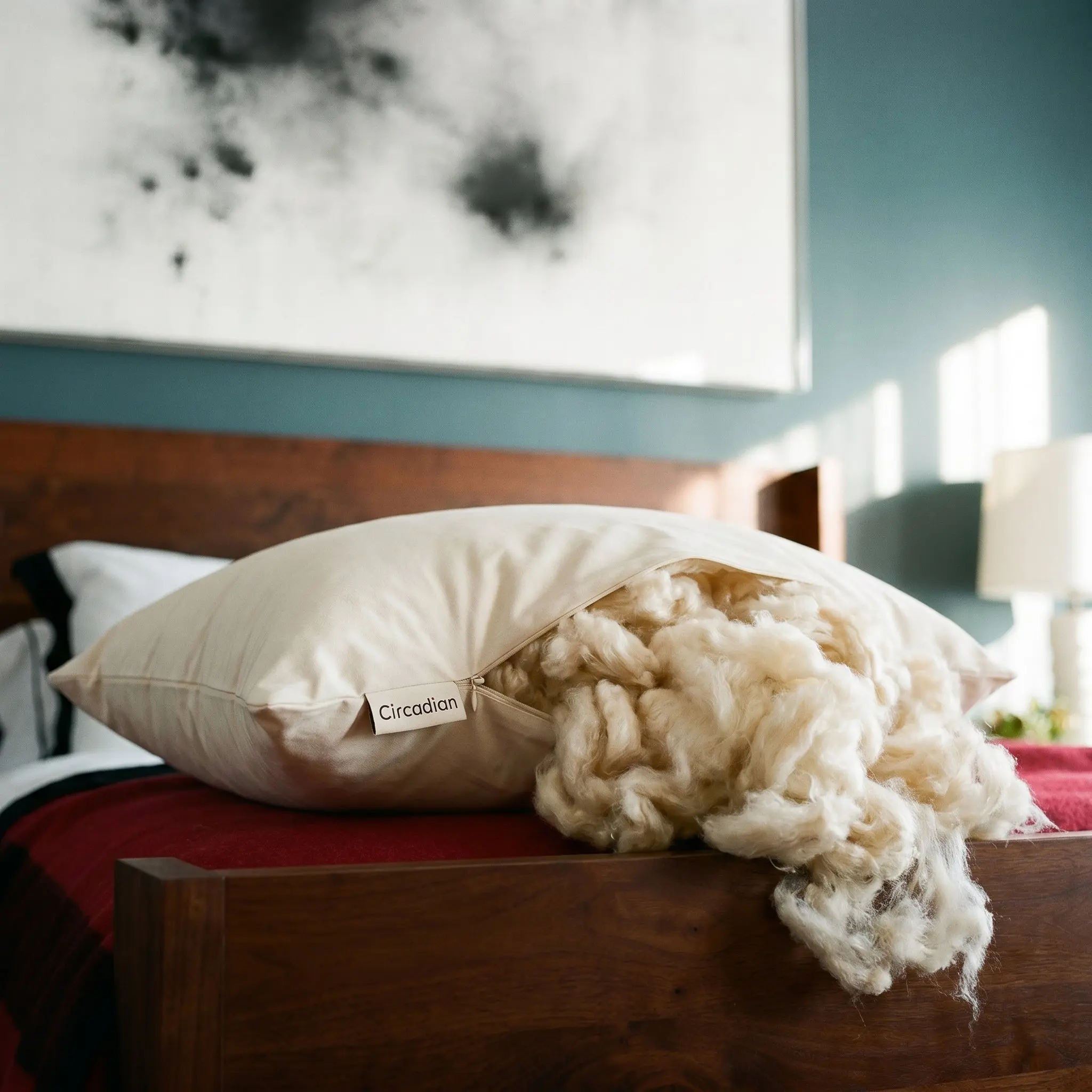 Wild-Harvested Kapok Standard Pillow - Additive-Free, All-Natural, Non-Toxic, Odorless Bedding Pillow, Additive-Free Standard Pillows, All-Natural Standard Pillows