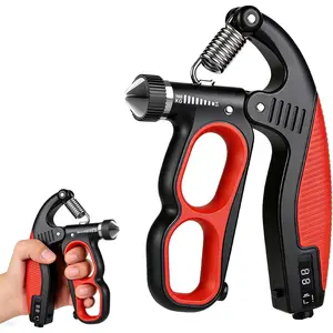 Hand Gripper Strengthener, 22-330LB Adjustable Resistance Grip Strength Trainer with Counter and Window Breaker, Forearm Exerciser for Injury Recovery and Muscle Building