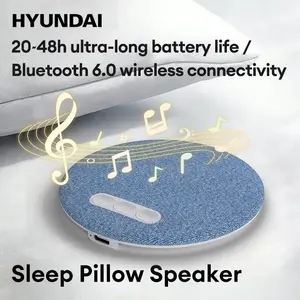 HYUNDAI S1 Ultra-Thin Bluetooth Pillow Speaker with Bluetooth 6.0, 3D White Noise, Soft Immersive Sound Field, Pillow CD Player for Bedtime Music & Audiobooks, Headphone-Free Sleep Speaker, Compatible with Android & iOS