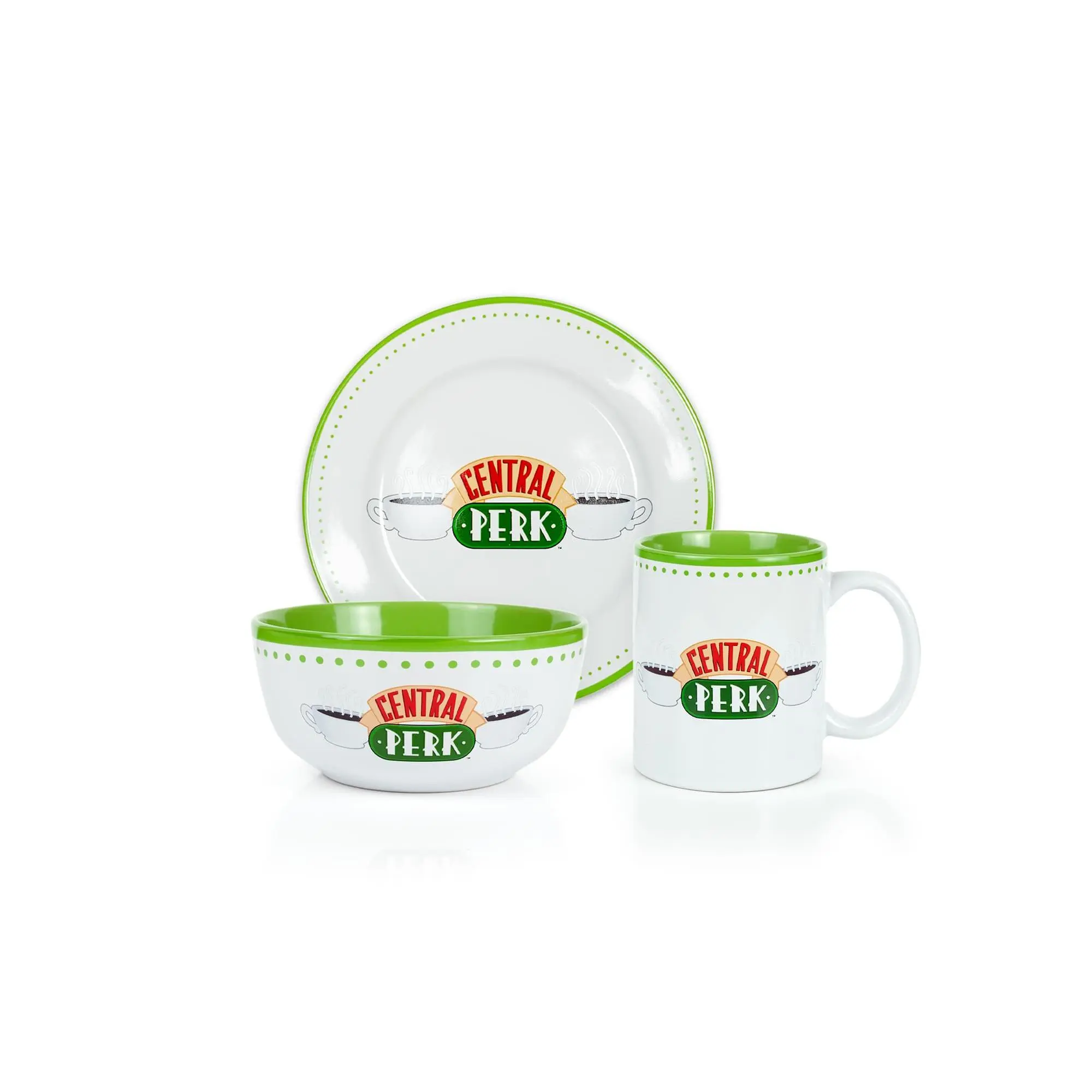Friends Central Perk Coffee House Dining Set Collection | 3-Piece Dinner Set