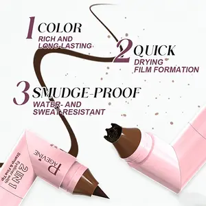 2-In-1 Freckle Stamp And Eyeliner Pen, Waterproof And Smudge-Proof With A Fast-Drying Formula. The 6-Pronged Stamp Creates Natural-Looking Freckles, While The Eyeliner Tip Draws Precise Lines, Perfect For Both Festive And Everyday Fun Makeup Looks.