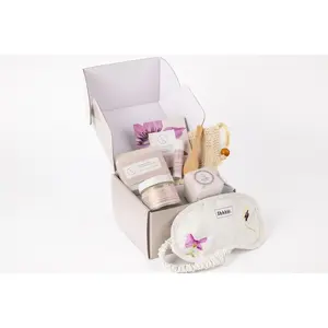 Lavender bath and body set, Natural skincare appreciation gift box