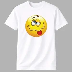 Cute Smiley Expression T-Shirt – Funny Emoji Face Graphic Tee | Playful Mood Shirt, Trendy Casual Streetwear Gift for Men and Women by Ms. Lauren Charles Design