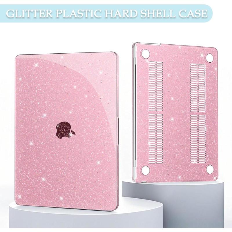Glitter Clear Case Compatible with MacBook Air 13 inch 2025 2024-2022 M4 M3 M2 (Model A3240 A3113 A2681), Sturdy Hard Shell with Keyboard & Screen Cover for MacBook Air 13.6", Glitter Clear Case Compatible with MacBook Air 13 inch 2025 2024-2022 M4 M3 M2 (Model A3240 A3113 A2681), Sturdy Hard Shell with Keyboard & Screen Cover for MacBook Air 13.6",