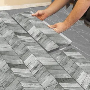 Herringbone Peel and Stick Floor Tiles, 5/10/20pcs 15.75x5.91in PVC, Durable PVC Material, No Glue, Waterproof, Durable Flooring for Kitchen, Bathroom, Bedroom