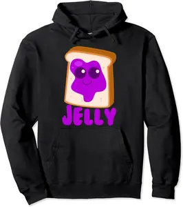 Jelly Matching Halloween Costume Set DIY Peanut Butter Pullover Hoodie - Kadashya Shop 95B08GMLYG6C