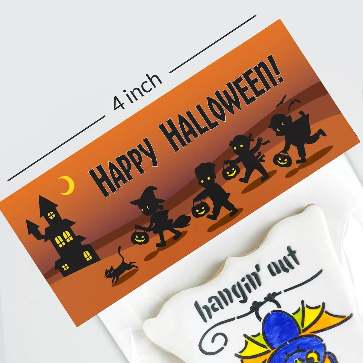 Bag Topper 4" - Halloween Trick or Treaters
