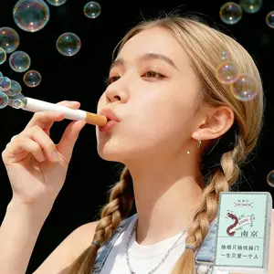 Bubblero Bubble Cigarette Pack Toy Funny Gag Toy Stress Relief Fidget For Office Desk Reusable Prank Gift For April Fools' Day & Smokers Sensory Pod Fart Spray Stink Spray Spray Pranks