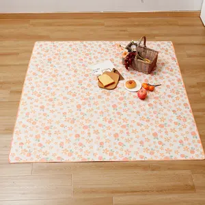 130x130cm Picnic Blanket, Soft Waterproof Outdoor Mat, Lightweight Picnic Mat, Durable Polyester Material, Perfect for Camping & Beach Use, Camping Accessory