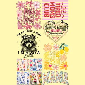 Mother’s Day DTF Design Bundle  Ready-to-press Mother’s Day transfers with trendy mama designs, floral prints, cute bows, and fun statement graphics. Perfect for tees, hoodies, tote bags, and gifts.