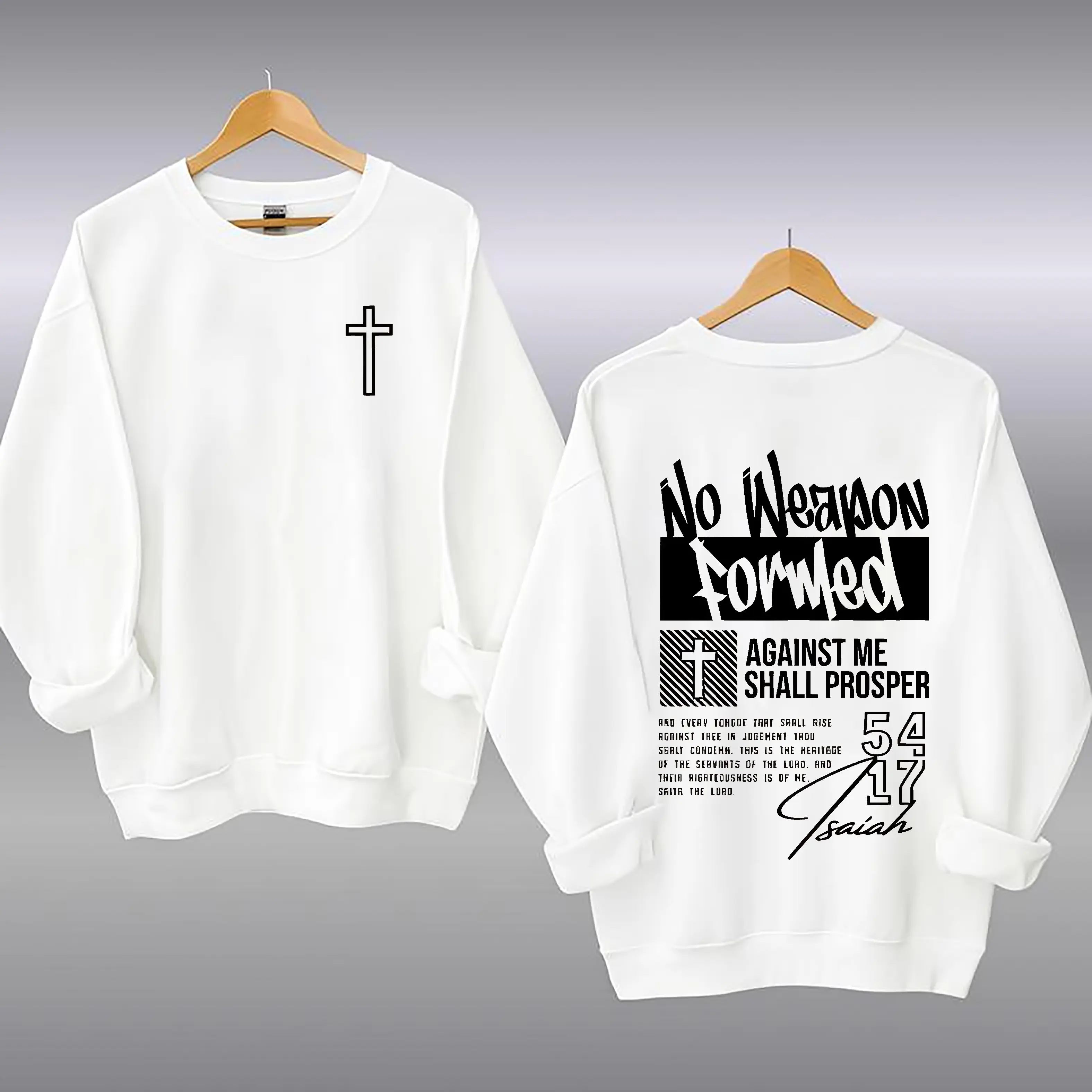 hoodless sweatshirt-white