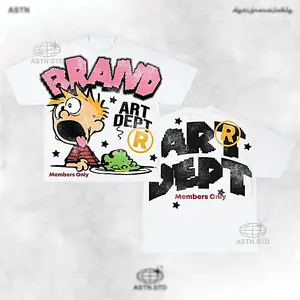 Vintage T shirt Art Dept kids, Trendy tee, Graphic Casual Cotton Short Sleeve T-Shirt Classic Crewneck