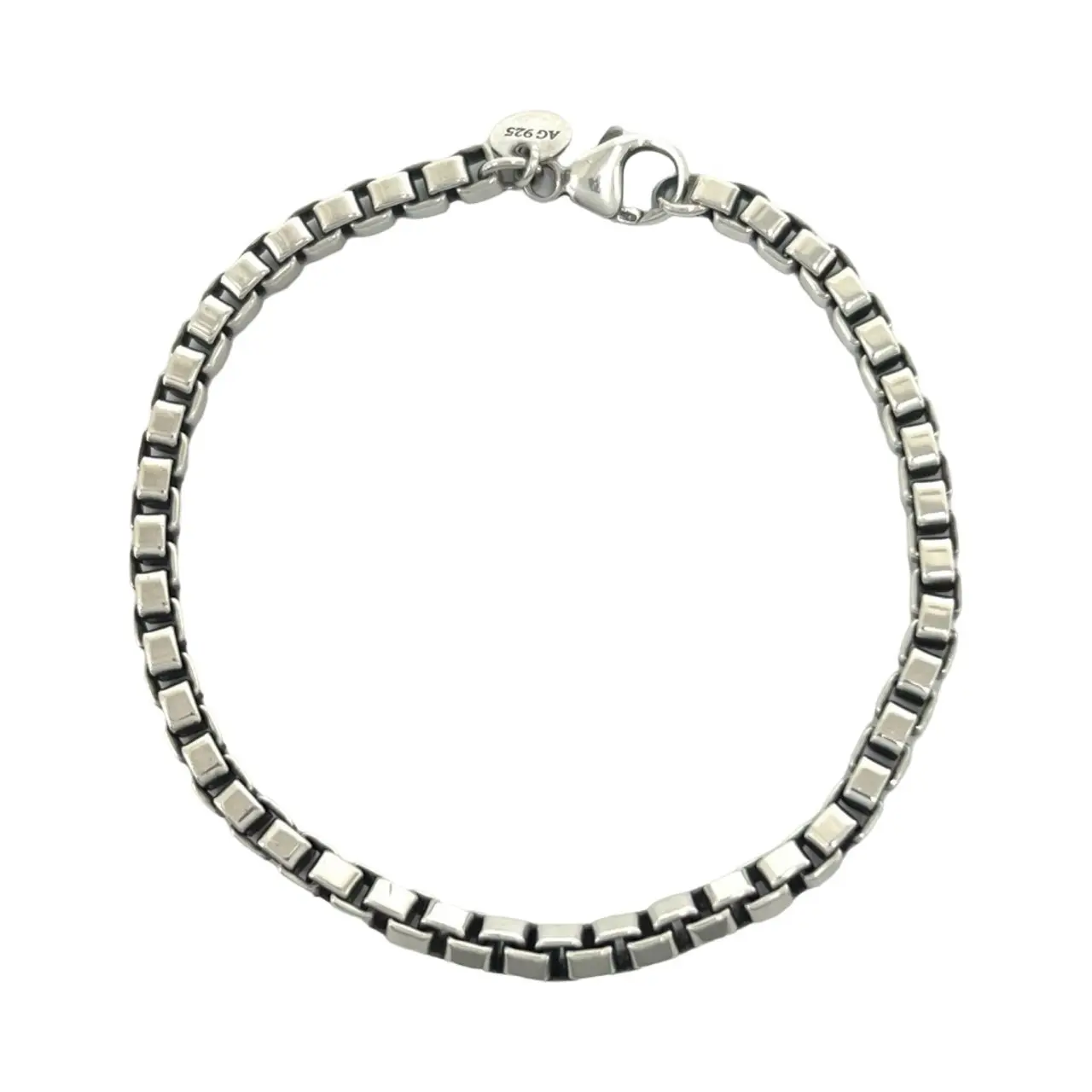 Pre-owned Tiffany & Co. Sterling Silver 925 (Ag925) Small Leather Goods TIFFANY&Co. Silver Bracelet