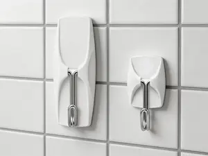 32 small wire toggle hooks paired with 48 adhesive strips. Damage-free wall hanging hooks require no tools, perfect for daily organizing and storage. Supports up to 0.5 pounds.