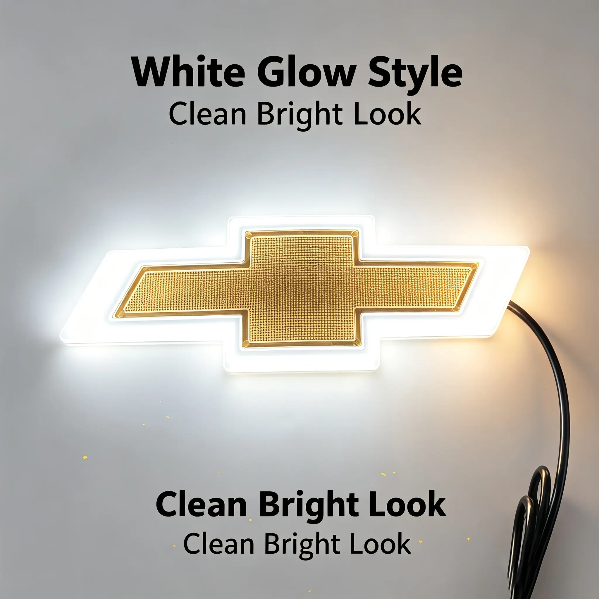 Chevy Silverado/Tahoe LED Bowtie Light - White/Red/Blue Glow