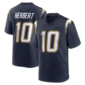 Full Print Herbert #10 Jersey Shirt, America Football Jersey, Sport Clothing, Football Uniform, Jersey For Football Fans, Gift for him