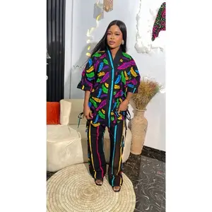 Ivy women Ankara pant &  stylish shirt - Free size from Large to 2XL-  Elegant Outfit