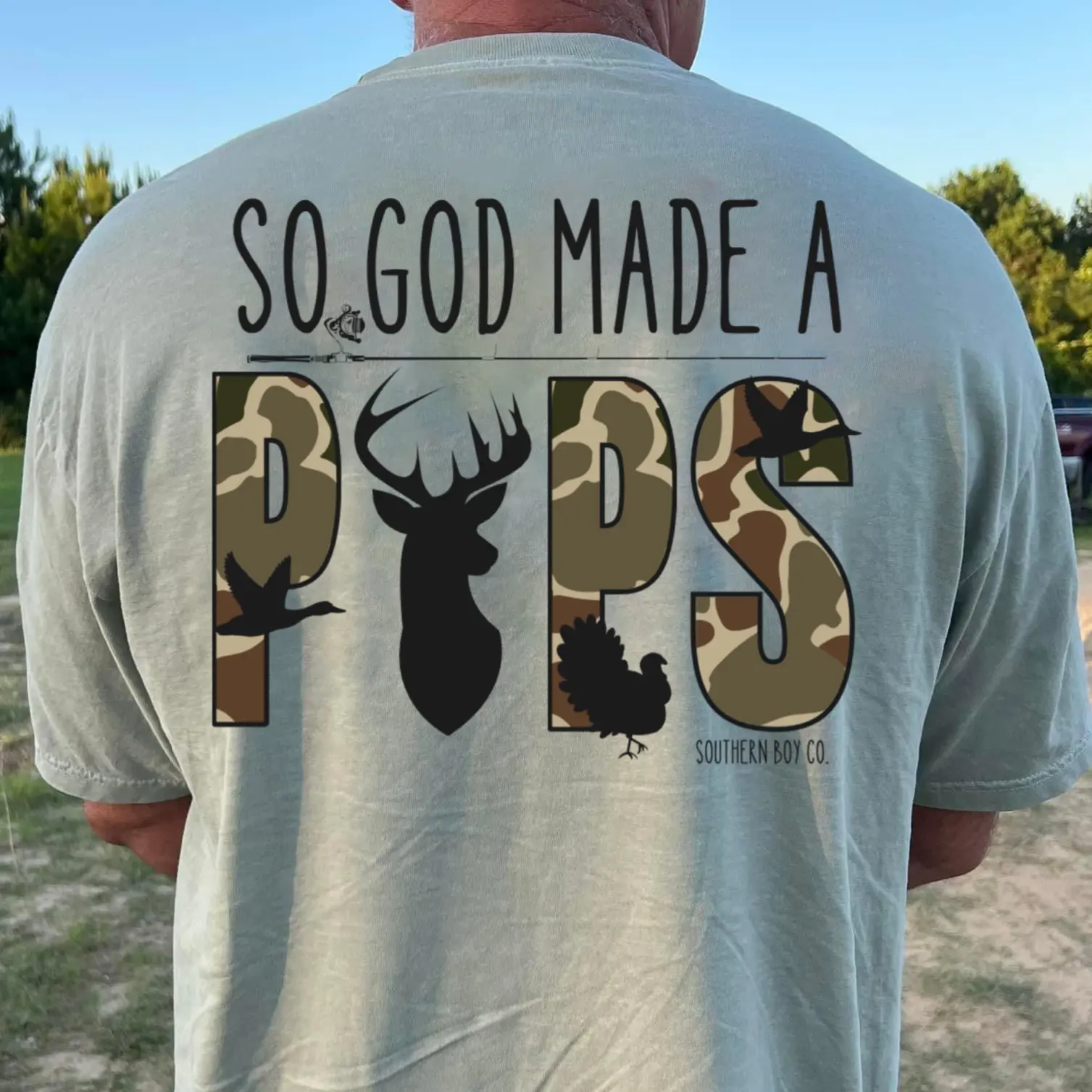 God Made A Pops Men’s Short Sleeve Shirt, Southern Boy Co Shirt, Family Matching Outfits, Dad And Son Tee, Young And Adult Shirt