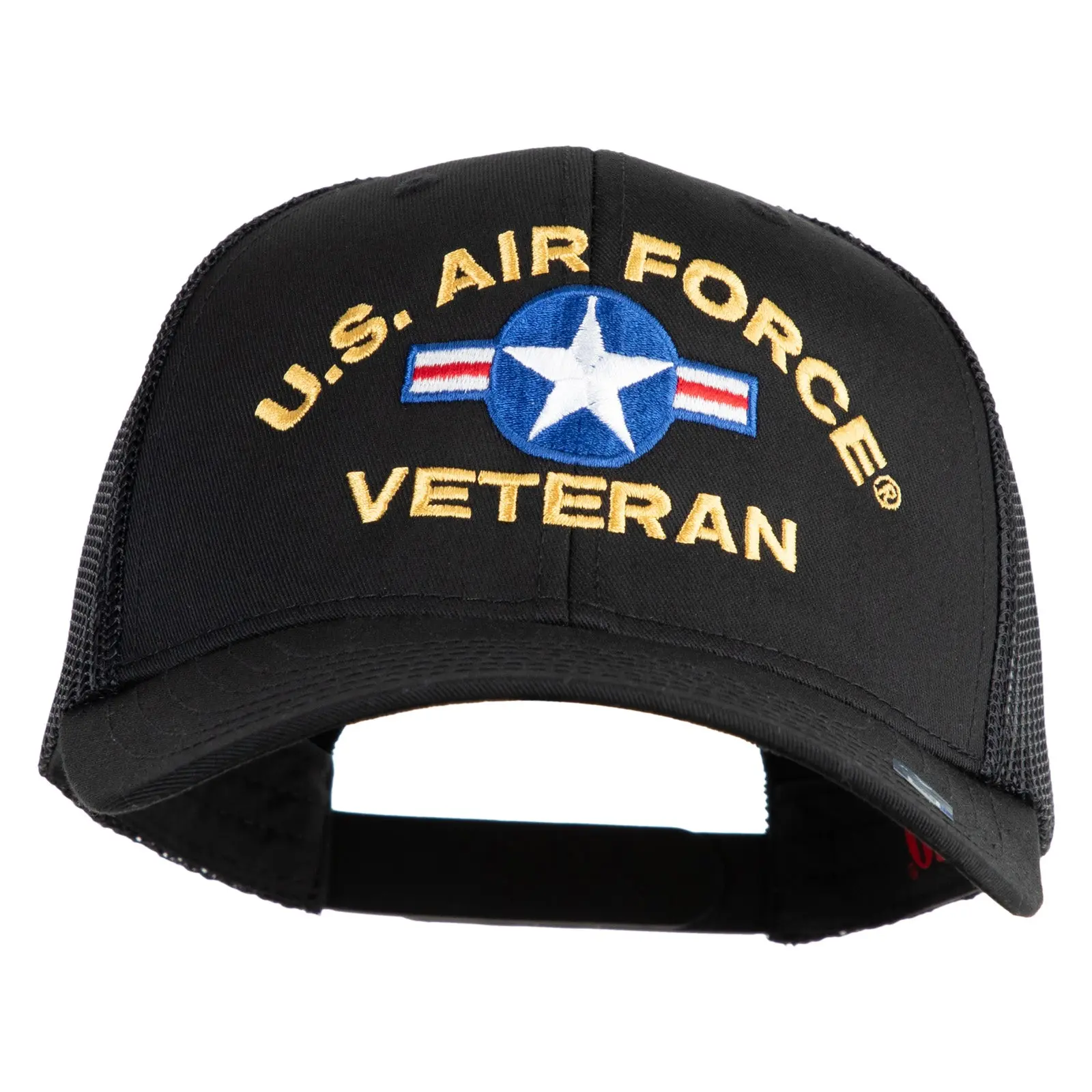 U.S. Air Force Roundel Veteran Embroidered Cotton Mesh Cap