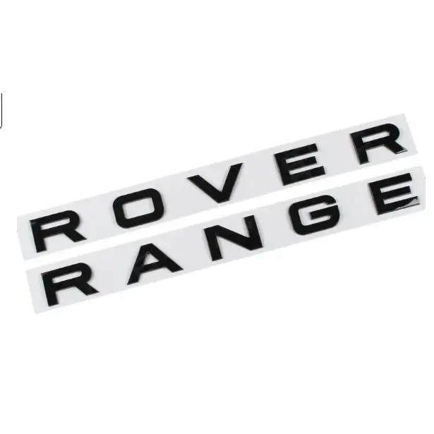 Black 3D Raised Self-Adhesive Car Tailgate Letters, Replacement for Range Rover Sport L322, L320, L494 Models, Letter