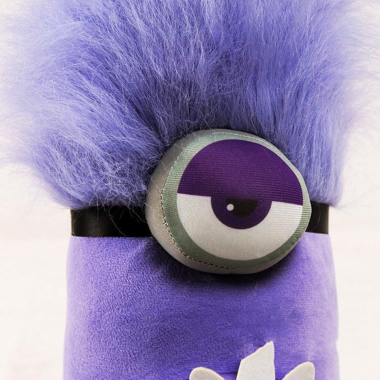 Purple Evil Minion Plush Toys Set, Cute Stuffed Animal Dolls, Couple Birthday Gift, Party Decor for Kids & Movie Fans $EFT