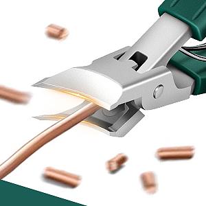 Eagle Beak Nail Clippers for Ingrown & Thick Nails – Beveled/Slanted/Angled Blades, Long Handle Wide Jaw, Anti-Splash Ultra Sharp Stainless Steel Edge 3-Piece Set for Men/Women (Green) Eagle Beak Nail Clippers for Ingrown & Thick Nails – Beveled/Slanted/Angled Blades, Long Handle Wide Jaw, Anti-Splash Ultra Sharp Stainless Steel Edge 3-Piece Set for Men/Women (Green)