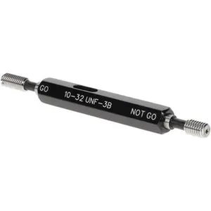 SPI Plug Thread Gage: #10-32 Thread, 3B Class, Double End, Go & No Go Handle Included 34-370-7