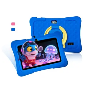 Kids' Android Learning Tablet, Toddler Tablet for Ages 3–12, with iWAWA Educational Software, Parental Controls, Supports Movies, Reading and Internet, Children's Gift, Blue or Pink (Adapter Not Included)