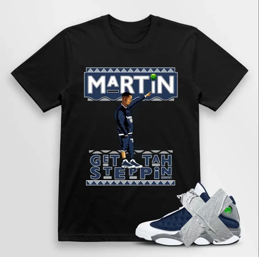 13s Flint Shirt, AJ 13 Flint 2026 Match Tee, Match MARTIN Black Shirt