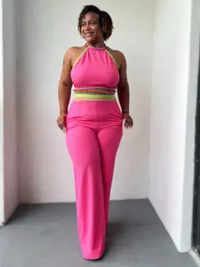 Crochet Halter Croptop Set