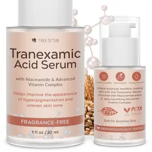 Tree To Tub Tranexamic Acid Serum – Hydrating Serum for Dark Spots & Uneven Skin Tone with Alpha-Arbutin & Hyaluronic Acid for All Skin Types