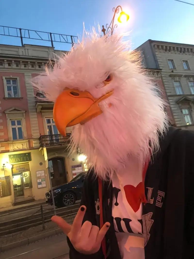 PATYGR White Eagle Mask Animal Head Cover for Halloween Cosplay Rave Party Realistic Latex Animal Bird Mask Prank Props Accessories PATYGR White Eagle Mask Animal Head Cover for Halloween Cosplay Rave Party Realistic Latex Animal Bird Mask Prank Props Accessories