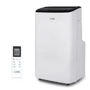 Commercial Cool Smart Portable Air Conditioner 12,000 BTU (8,150 BTU SACC), Dehumidifier & Fan, Bedroom AC Unit with 2 Remote Controls & Covers up to 550 Sq. Ft., Wi-Fi Enabled, CCP8JW, White