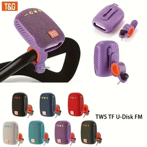 Outdoor Cycling Portable Speaker, a Compact Wireless Speaker for Cycling, Features IPX5 Waterproofing, And Functions As a Music Player with TWS Capabilities. It Supports FM, TF Cards, And USB Drives, Allowing Connection to Phones, Tablets