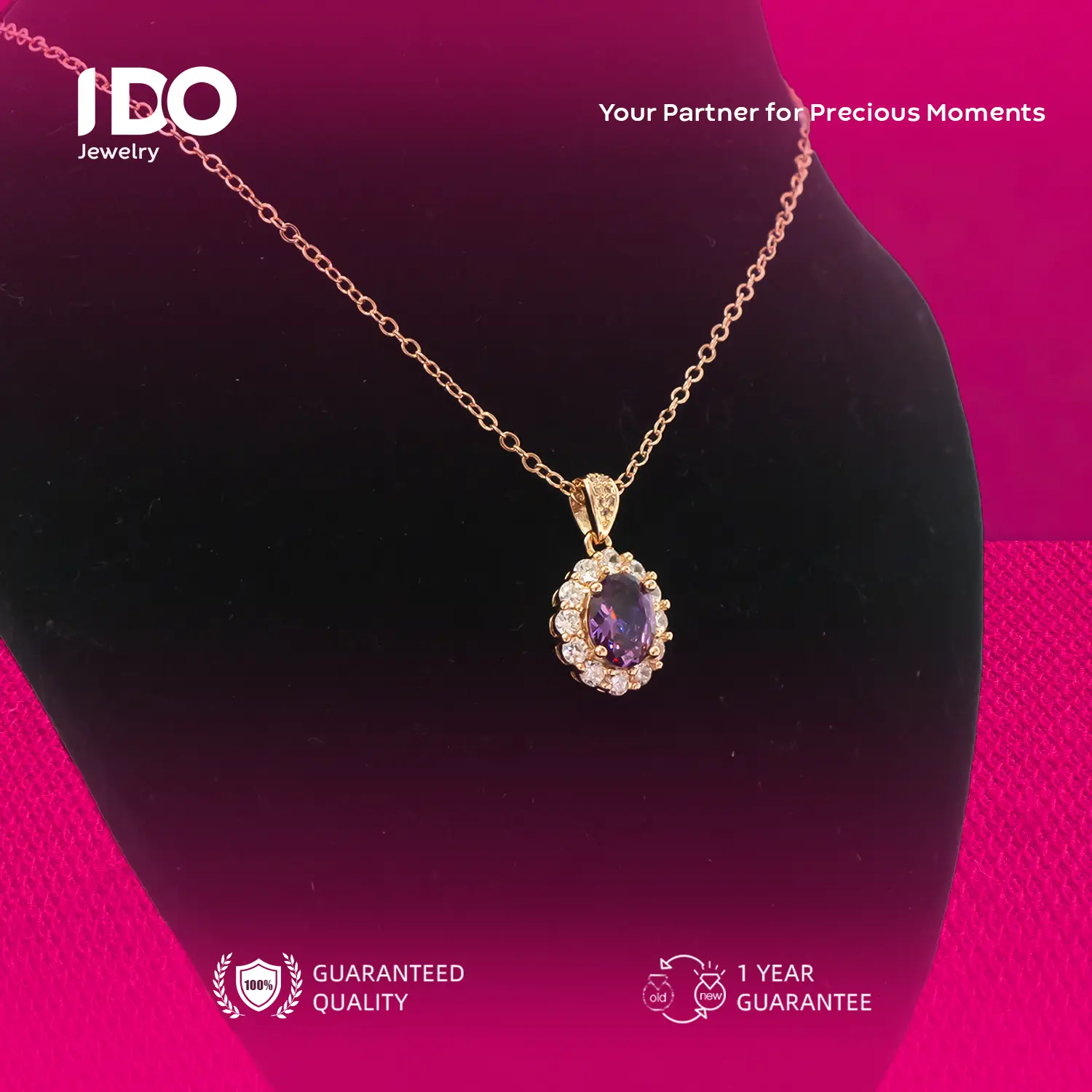 [Crazy Sale] FS-N18 Pendant Necklaces Women Accessories Elegant Beautiful Luxury Aesthetic Jewelry I DO Adjustable Beautiful and Luxurious Wedding Couple I DO Jewelry Official N18