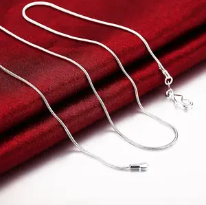 Wholesale 925 Sterling Silver Snake Chain Necklace for Women & Men – 1mm, Available in 16-30 Inch, Fashion Jewelry