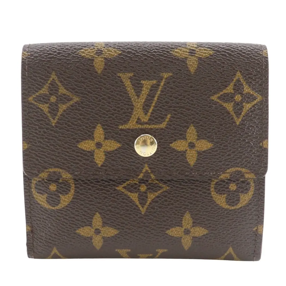 Pre-owned Louis Vuitton Canvas Small Leather Goods Portemonnaie Billets Cartes Crédits Monogram Wallet