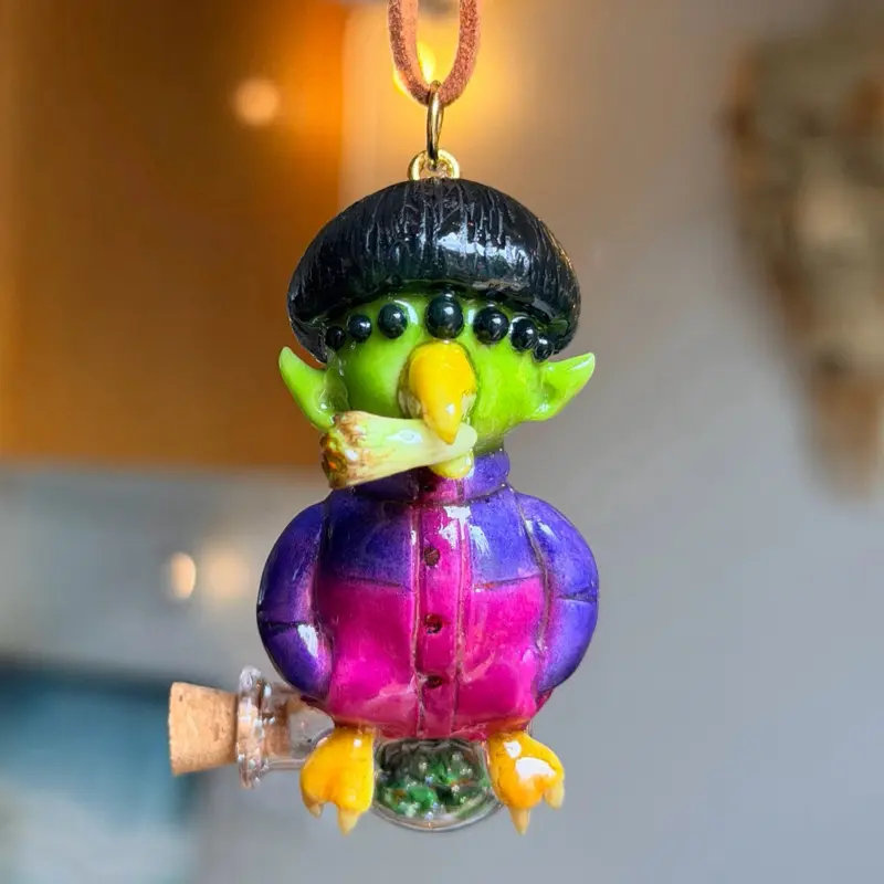 Stoney Alien Boy necklace handmade Jewelry Accessories & art