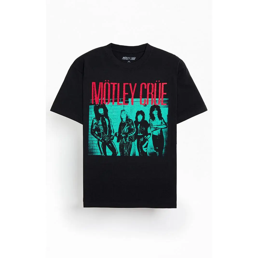 PacSun Men's Motley Crue Photo T-Shirt - Multicolor