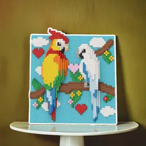Parrot 3D Pixel Art Puzzle Building Block Set, 5090 Pieces Creative Decoration, Perfect Gift for Birthday Halloween Valentine Christmas
