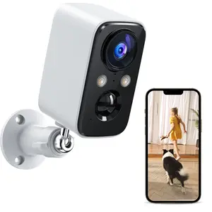 Pan/Tilt Security Camera Indoor Pet Camera w/Motion Detection, 2K, 2-Way Audio, Color Night Vision, Cloud & SD Card Storage