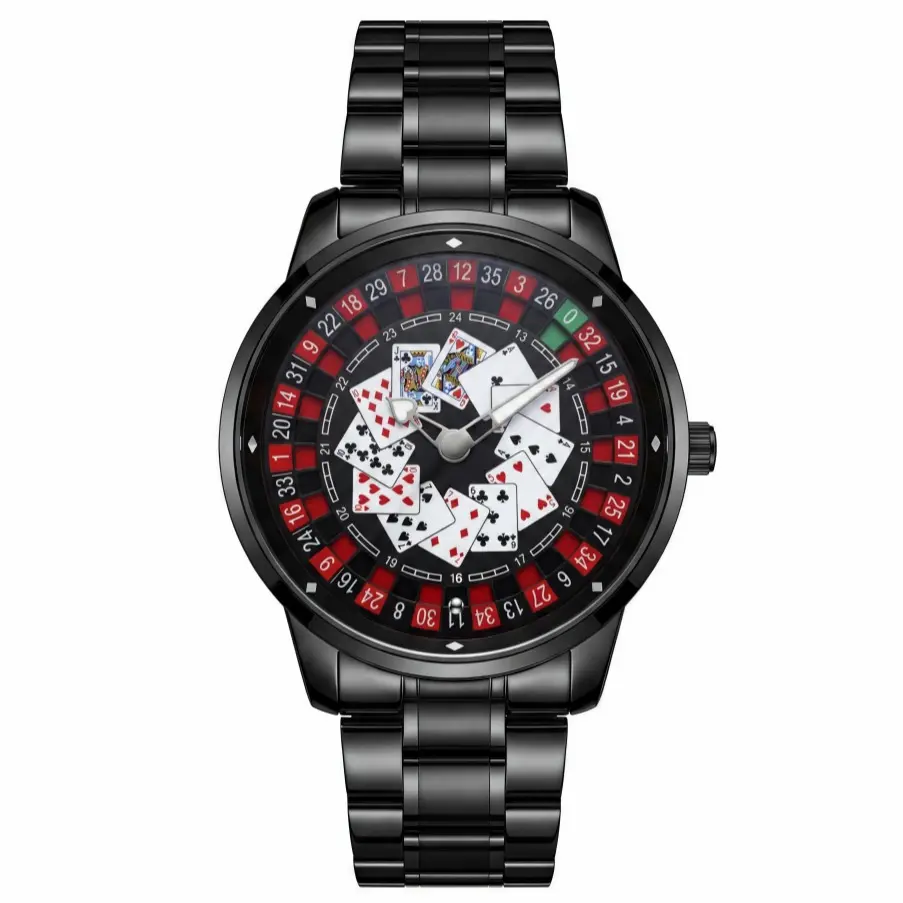 Poker - Black（steel bracelet）