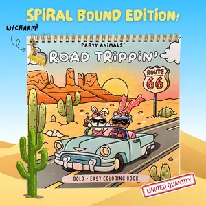 Road Trippin' Coloring Book - Spiral Bound Edition