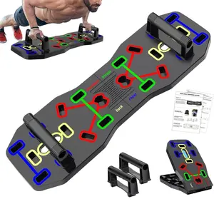 AERLANG Push Up Board, Portable Multi-Function Foldable 10 in 1 Push Up Bar, Push up Handles for Floor,Professional Push Up Strength Training Equipment